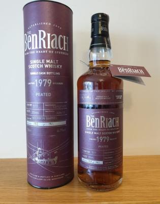 BenRiach 1979 Peated Single Cask Bottling Batch 12 Bourbon Barrel #517 46.9% 700ml