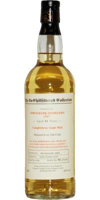 Springbank 1989 SV The Un-Chillfiltered Collection Oak Cask #501 46% 700ml