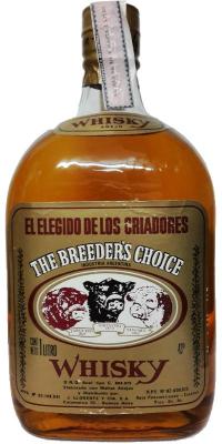 The Breeder's Choice El elegido de los Criadores J. Llorente y Cia S.A. Buenos Aires 43% 1000ml