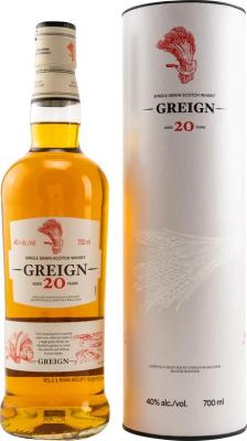 Greign 20yo JD&S Single Grain Scotch Whisky ex-Bourbon + Sherry 40% 700ml