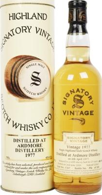 Ardmore 1977 SV Vintage Collection Refill Sherry Butt #1767 43% 700ml