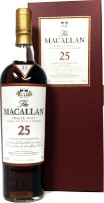 Macallan 25yo Sherry Oak Casks 43% 750ml