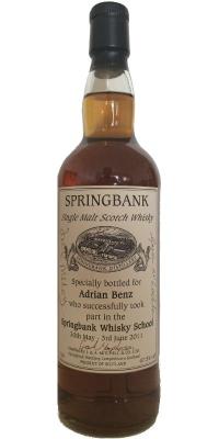 Springbank Whisky School 2011 Adrian Benz 47.5% 700ml