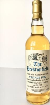 Bowmore 1980 SV The Prestonfield Bourbon Barrel #7845 46% 700ml