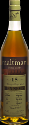 Ben Nevis 1999 MBl The Maltman Fresh Oloroso Sherry Cask #123 49.5% 700ml