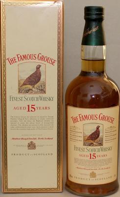 The Famous Grouse 15yo Finest Scotch Whisky Remy Distribution France 43% 700ml