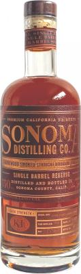 Sonoma County Cherrywood smoked Straight Bourbon Whisky 16-3022 K&L Wine Merchants 58.4% 750ml