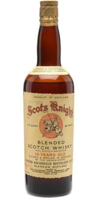 Scots Knight 10yo FMD Blended Scotch Whisky Imported by The Standard Food Products Corp 43% 700ml