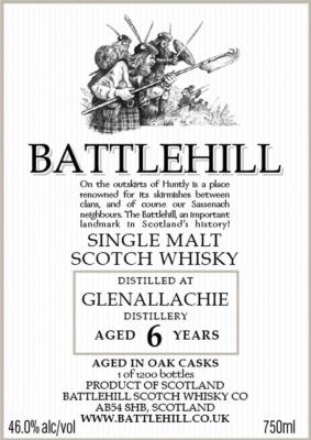 Glenallachie 6yo BSW Oak Casks 46% 750ml