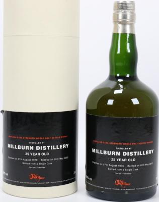 Millburn 1976 DL for The Whisky Shop 58.9% 700ml