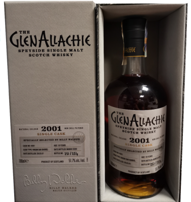 Glenallachie 2001 Single Cask Virgin Oak Barrel #4561 51.7% 700ml