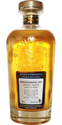 Bunnahabhain 1997 SV Cask Strength Collection Heavily Peated #5516 52.4% 700ml