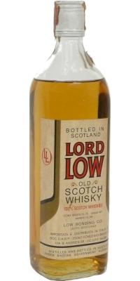 Lord Low Old Scotch Whisky 100% Scotch Whiskies for Societa D.A.R.P. Concesio Italy 40% 750ml