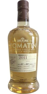 Tomatin 2011 Selected Single Cask Bottling Bourbon barrel Sweden 55.7% 700ml