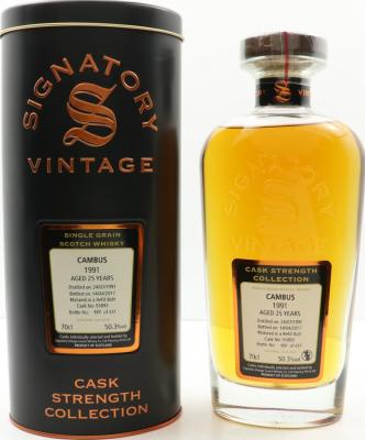 Cambus 1991 SV Cask Strength Collection Refill Butt #55893 50.3% 700ml