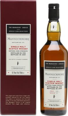 Mannochmore 1998 The Managers Choice Bodega Sherry European Oak #6582 59.1% 700ml