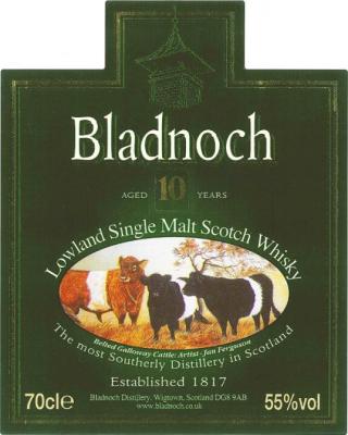 Bladnoch 10yo 55% 700ml