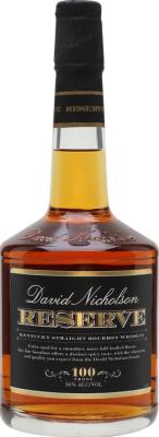 David Nicholson Reserve Kentucky Straight Bourbon Whisky 100 Proof 50% 750ml