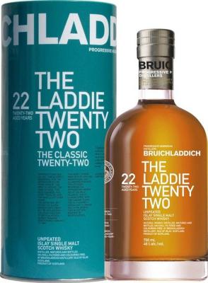 Bruichladdich 22yo The Laddie Twenty Two American Oak Casks 46% 700ml