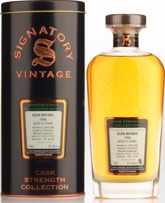 Glenrothes 1996 SV Cask Strength Collection 15131 + 15132 51% 700ml