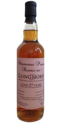 Longmorn 1985 SWf Chairman's Private Reserve #1 1st Fill Bourbon Hogshead #8898 Family and Friends 53.7% 700ml