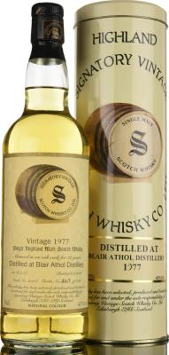 Blair Athol 1977 SV Vintage Collection Oak Cask #10914 43% 700ml