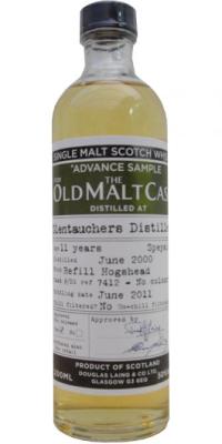 Glentauchers 2000 DL Advance Sample for the Old Malt Cask Refill Hogshead 50% 200ml