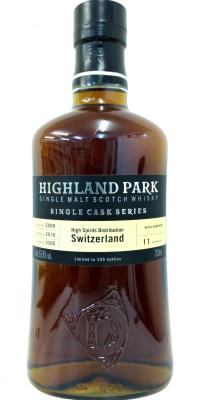 Highland Park 2008 Single Cask Series Refill Hogshead #2205 63.8% 700ml