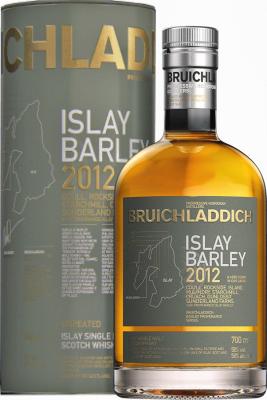 Bruichladdich 2012 Islay Barley Coull Cruach Dunlossit Island Mulindry Rockside Starchmill Sunderland Farms 50% 700ml