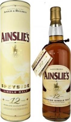 Ainslie's 12yo A&H Speyside Single Malt 40% 700ml