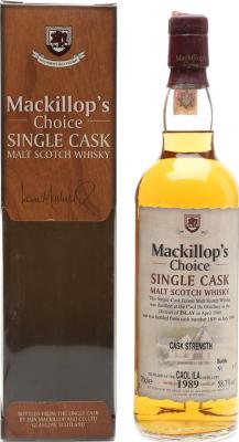 Caol Ila 1989 McC Single Cask Cask Strength 1805 58.7% 700ml