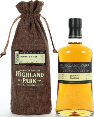 Highland Park 2004 Single Cask Series Refill Butt #6450 Norway 59.7% 700ml