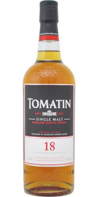 Tomatin 18yo Sherry Oak Finish 46% 700ml