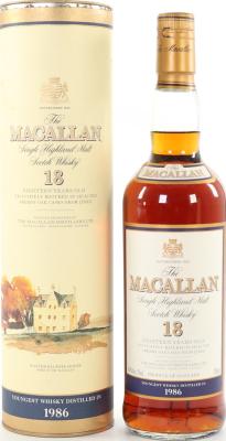 Macallan 1986 Vintage Sherry Cask 43% 750ml