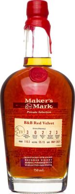 Maker's Mark B&B Red Velvet Private Selection for Bitters & Bottles Bitters & Bottles 55.15% 750ml
