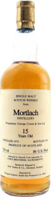 Mortlach 1971 RWD 86 US Proof Corti Brothers Sacramento 43% 750ml