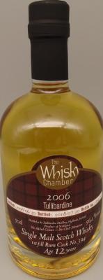 Tullibardine 2006 WCh 1st Fill Rum Cask #394 56.2% 500ml