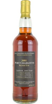 Port Charlotte 2001 Blood Tub Private Cask Bottling #49 46% 700ml
