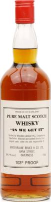 Macallan As We Get It McfB Pure Malt Scotch Whisky 59.7% 750ml