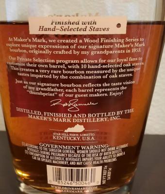 Maker's Mark Private Selection Idaho Directors Cut 54.6% 750ml