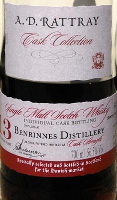 Benrinnes 1996 DR Individual Cask Bottling Sherry Hogshead 6462 56.5% 700ml