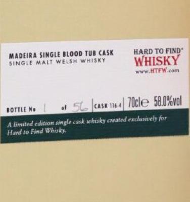 Penderyn Madeira Single Cask #116-4 HTFW 58% 700ml