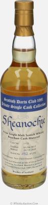 Arran 2012 Sheanochie Private Single Cask Collection Bourbon Barrel #1152 Scottish Darts Club 1981 50% 700ml