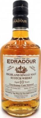 Edradour 2011 Chardonnay Cask Matured Chardonnay Matured Van Wees Pot Still Festival 2022 60.2% 700ml