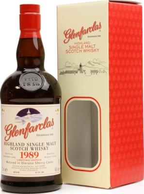 Glenfarclas 1989 Christmas Edition Oloroso Sherry Casks see notes 46% 700ml