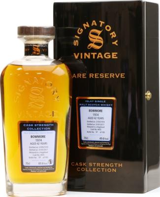 Bowmore 1974 SV Rare Reserve Cask Strength Collection #4435 49.6% 700ml