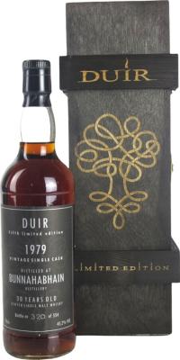 Bunnahabhain 1979 TWT Duir 5th Limited Edition Sherry Butt #9619 45.2% 700ml