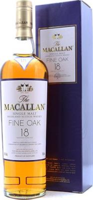 Macallan 18yo Sherry & Bourbon Oak 43% 700ml