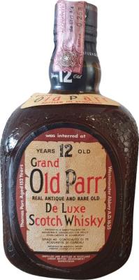 Grand Old Parr 12yo De Luxe Scotch Whisky Manzuoli Import Firenze 40% 750ml