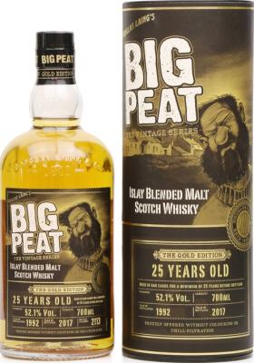 Big Peat 1992 The Gold Edition DL The Vintage Series Oak Casks 52.1% 700ml